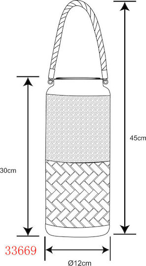 Globo Lighting Lampă Solară pardoseală Lanternă cu Alb Cald Lumină 3000K IP44