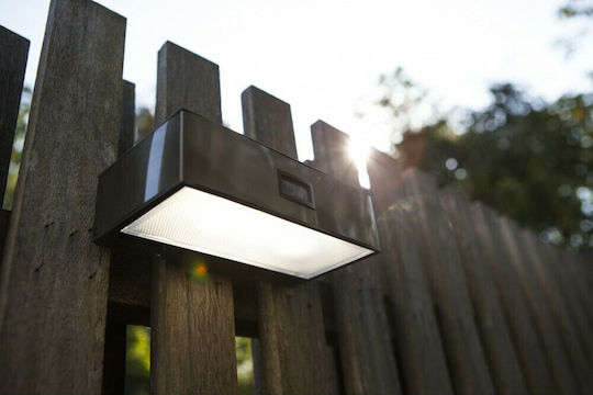 Lutec Brick Wall Mounted Solar Light 2W 150lm Natural White 4000K with Motion Sensor and Photocell IP44 9.5cmx18cmx4.8cmcm