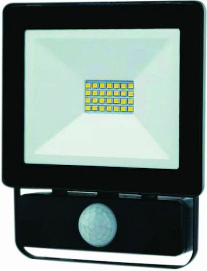 Spot Light Waterproof LED Flood Light 30W Cold White 6000K With Motion Sensor IP65