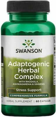 Swanson Rhodiola Ashwagandha Ginseng Complex 60 κάψουλες