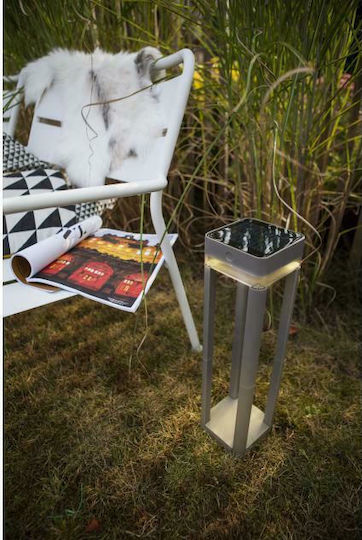 Lutec Cube Solar Light Floor 1W 100lm Warm White 3000K with Photocell IP44 45cmx12cmx12cmcm