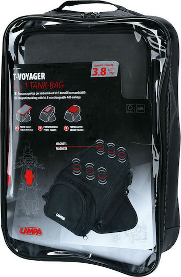 Lampa T-Voyager Motorcycle Tank Bag Magnetic 3.8lt