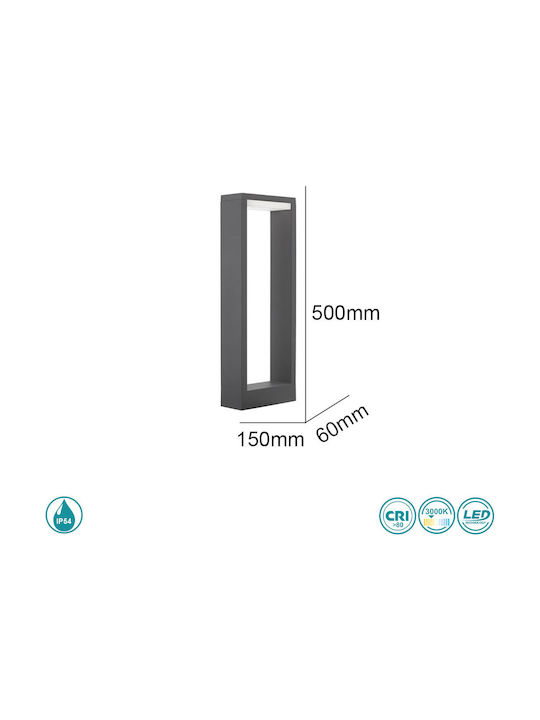 SoleLuce Outdoor Floor Lamp Small Post Exterior IP54 Black