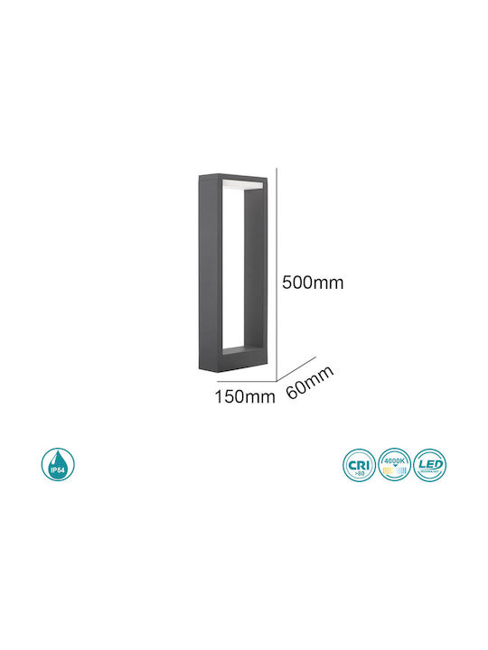 SoleLuce Outdoor Floor Lamp Small Post IP54 Black