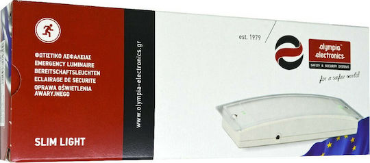 Olympia Electronics LED Backup Emergency Light with Battery Powered GR-8/leds 1pcs