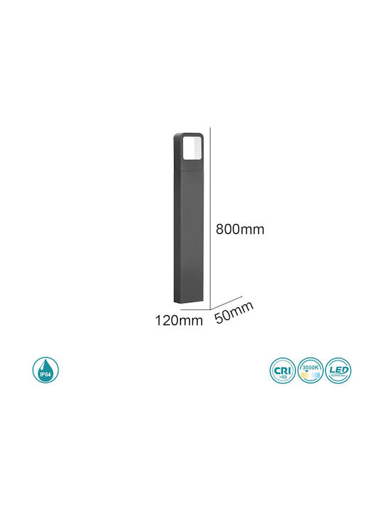 SoleLuce Outdoor Floor Lamp Small Post Exterior IP54 Black