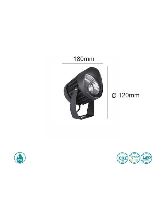 SoleLuce Lamp Projector Outdoor IP65 Black