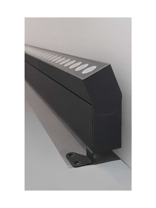 SoleLuce Außenstehlampe Wall Washer 300W IP67 Schwarz