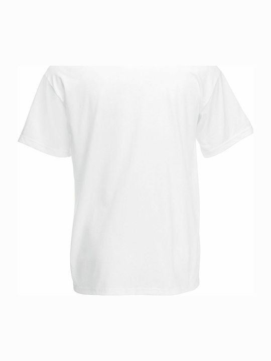 Fruit of the Loom Super Premium T Men's Short Sleeve Promotional T-Shirt White
