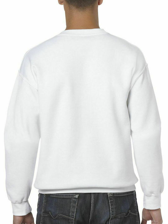 Gildan 18000 Ανδρική Διαφημιστική Μπλούζα σε Λευκό Χρώμα