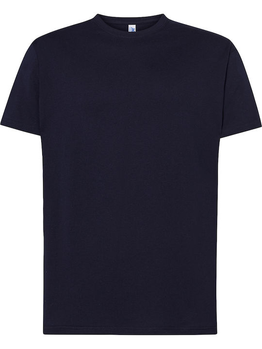 JHK Men's Short Sleeve Promotional T-Shirt Navy Blue