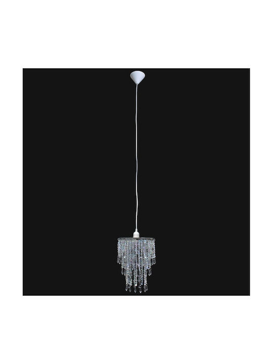 vidaXL Candelabru Ø22.5cm cu Cristale Transparent 241116