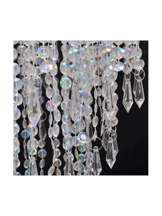 vidaXL Candelabru Ø22.5cm cu Cristale Transparent 241116