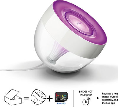 Philips Hue Iris Tischlampe Dekorative Tischlampe mit RGB-Beleuchtung LED in Weiß Farbe