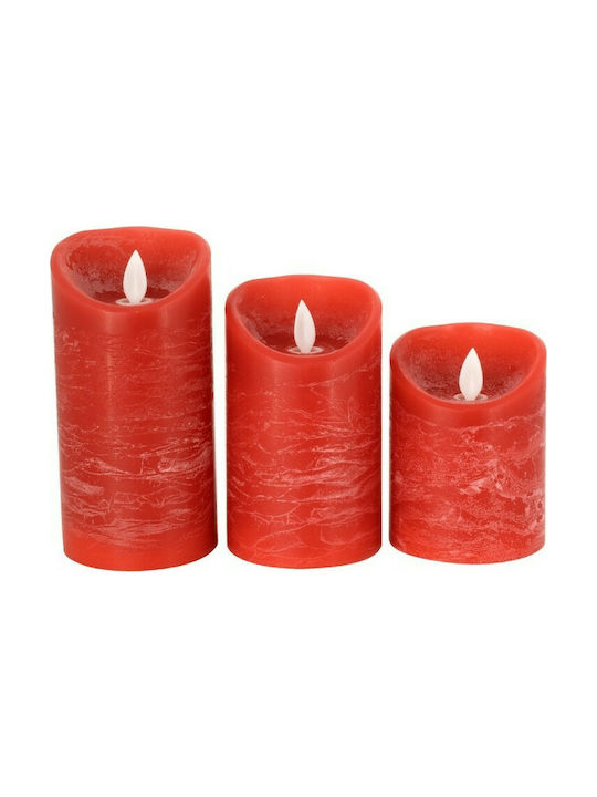 GloboStar Decorative Lighting LED Warm White 3000K Wax Polish 3pcs 7.5x7.5cm
