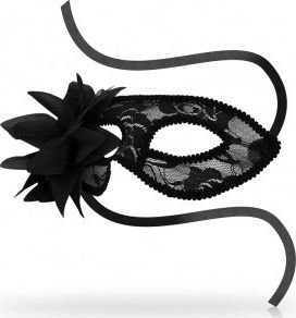 Ohmama Ohmama BDSM Mask Lace & Flower Eyemask Black