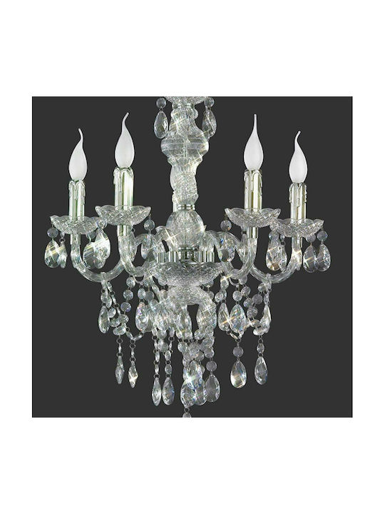 Trio Lighting Luster Chandelier Candlestick 5xE14 Transparent R1107-00