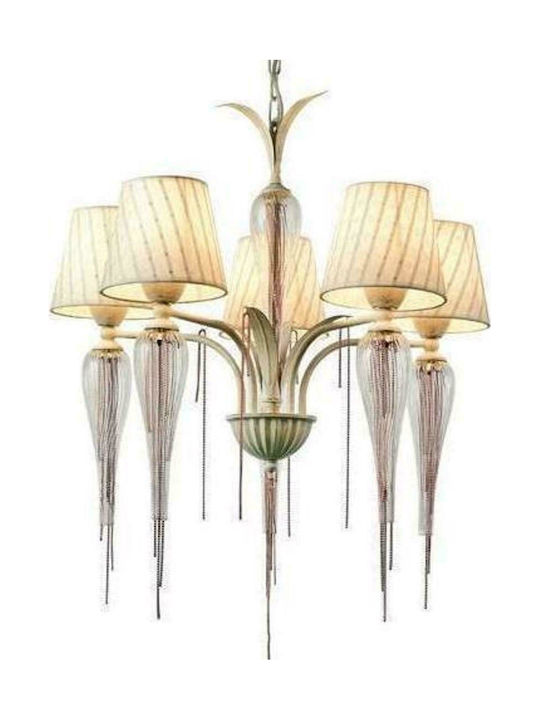 Aca Chandelier Lampshade 5xE14 Transparent 61cm EG170305PWRG