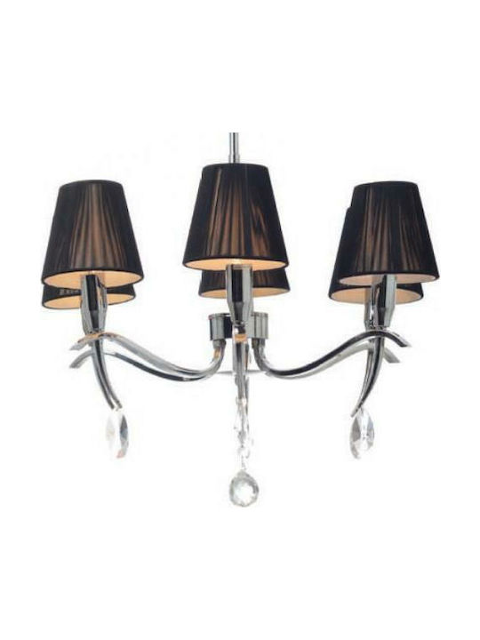 Aca Chandelier Lampshade 6xE14 Silver WA1196