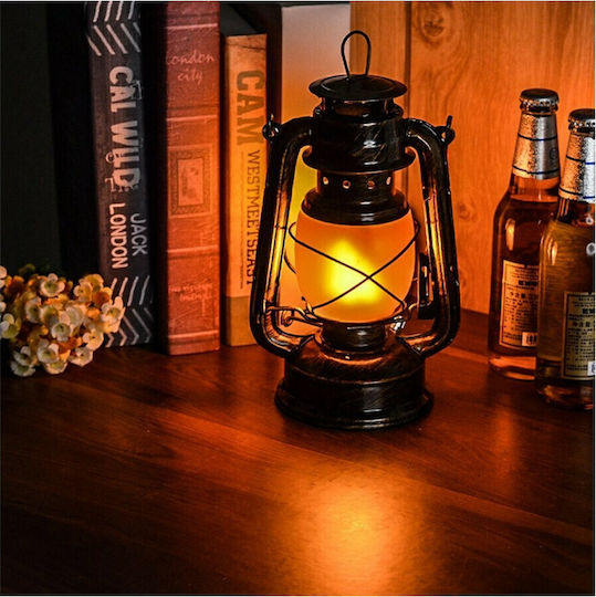 GloboStar Φωτιστικό Flame Effect LED Θερμό Λευκό Φαναράκι