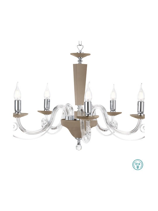 Ondaluce Cherub Chandelier Ø82cm with Candlesticks Beige Ondaluce Cherub Chandelier Ø82cm with Candlesticks Beige