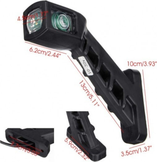 Truck Volume Lights 2pcs Set of LED Triple Volume Lights 12 / 24V - Multicolour 2XMAR130