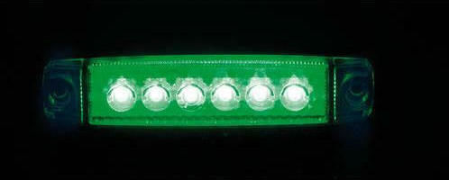 Lampa Φως Όγκου Φορτηγού 12-24V - Πράσινο L9701.0