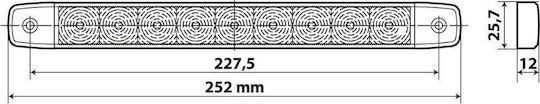 Lampa Φως Όγκου Φορτηγού 9 - 32V - Λευκό L4154.0