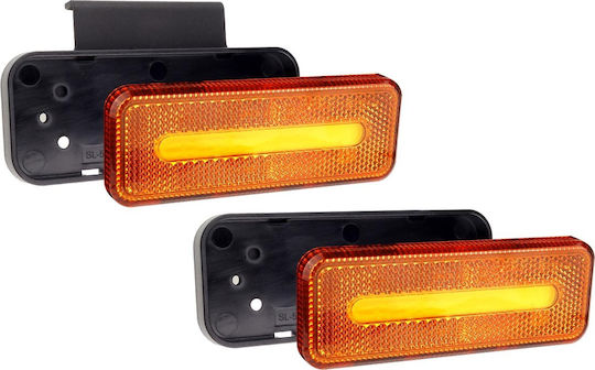 AMiO Truck Volume Lights 1pcs Truck Volume Light 124x49x22mm 10 - 30V - Orange 02376
