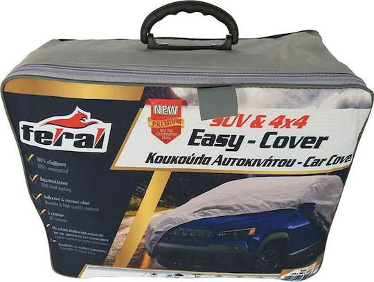Feral Premium Car Covers with Carrying Bag 571x203x119cm Waterproof XXLarge for SUV/JEEP
