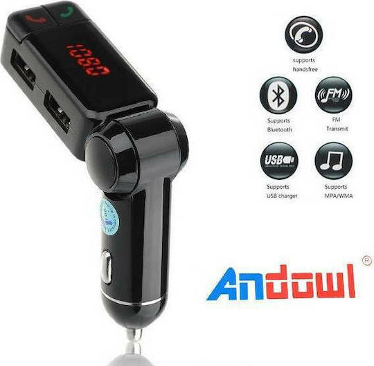 Andowl FM Transmitter Αυτοκινήτου Qb75 με Bluetooth / USB