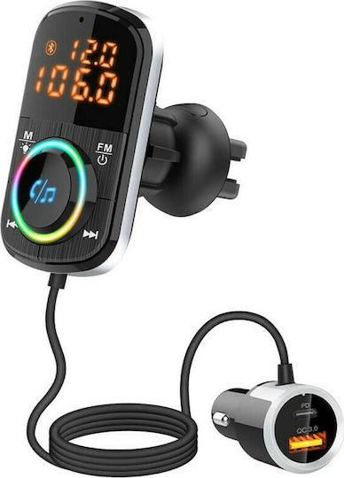 FM Transmitter Αυτοκινήτου με Bluetooth