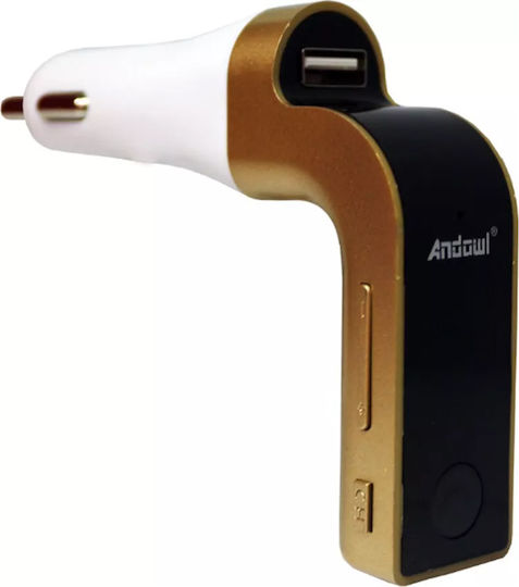 Andowl FM Car Transmitter with AUX / Bluetooth / USB 31002FML80SL