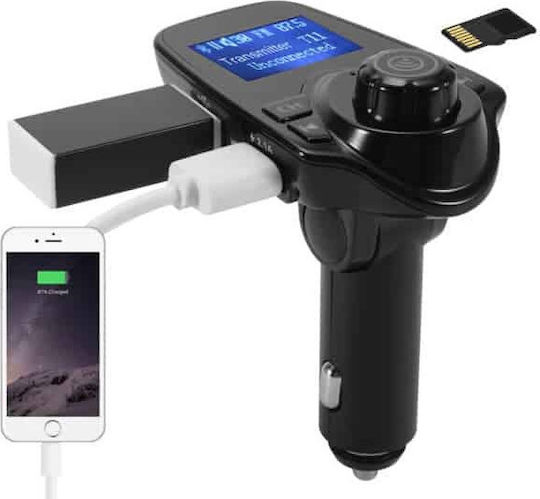 FM Transmitter Autovehicul T11 cu Bluetooth