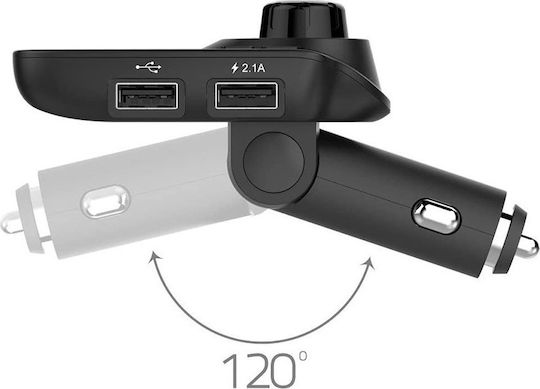FM Transmitter Autovehicul T11 cu Bluetooth