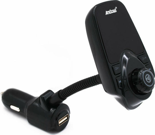 Andowl FM Transmitter Αυτοκινήτου Q-B73 με MicroSD / Bluetooth / AUX