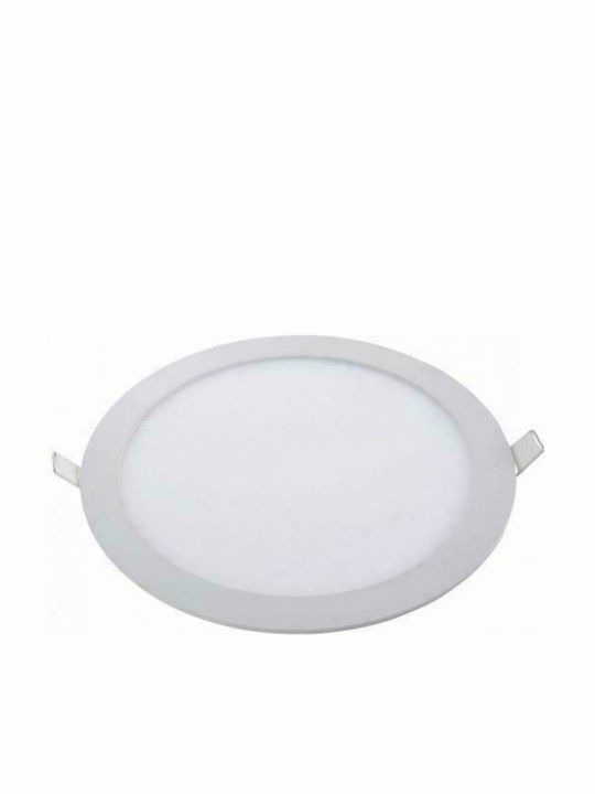 Aca Round Recessed LED Panel 48W with Natural White Light 4000K 60cm