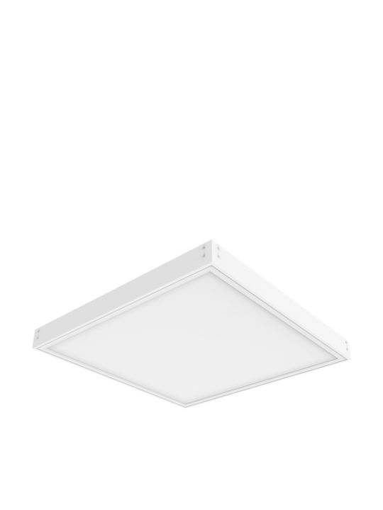 Elvhx Τετράγωνο Χωνευτό LED Panel 36W με Θερμό Λευκό Φως 3000K 59.5x59.5εκ.