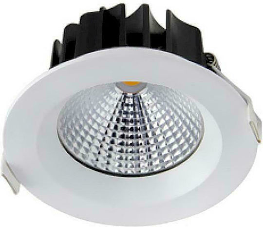 Geyer Στρογγυλό Χωνευτό LED Panel 25W με Θερμό Λευκό Φως 3000K 19εκ.
