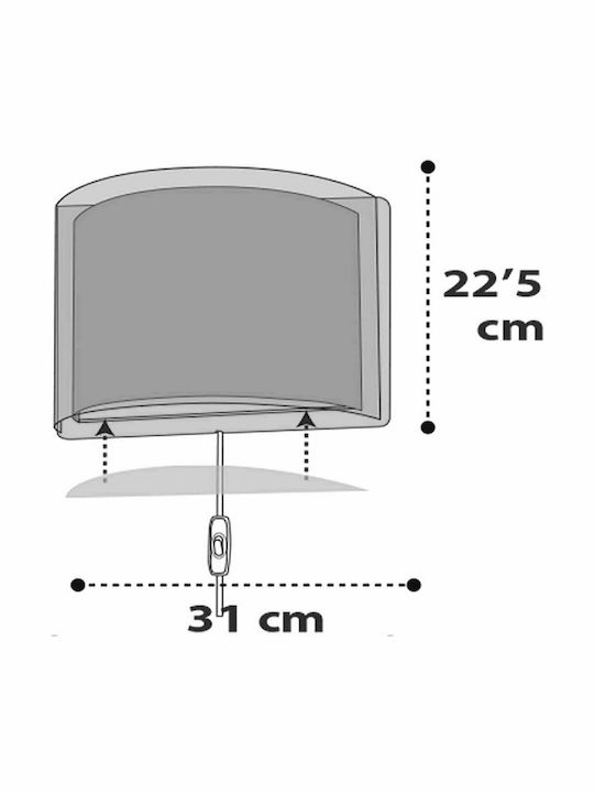 Ango Plastic Kids Wall Light Police