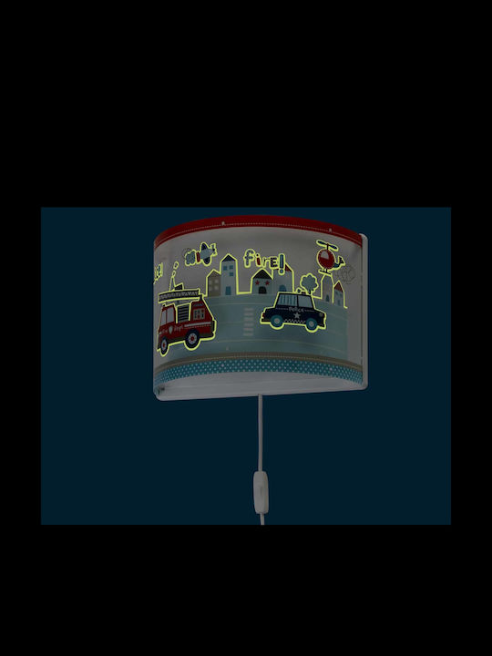 Ango Plastic Kids Wall Light Police