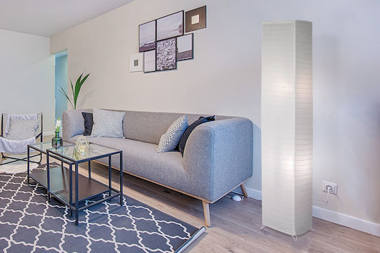 Trio Lighting Bamboo Stehlampe H130cm. Weiß Trio Lighting Bamboo Stehlampe H130cm. Weiß