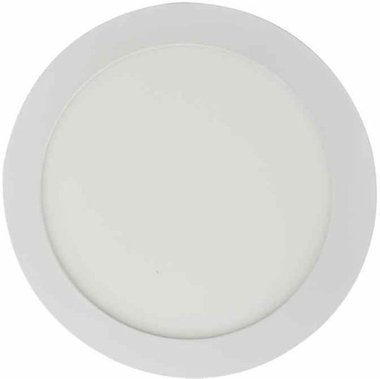 Geyer Στρογγυλό Χωνευτό LED Panel 18W με Θερμό Λευκό Φως 3000K 22.5εκ.