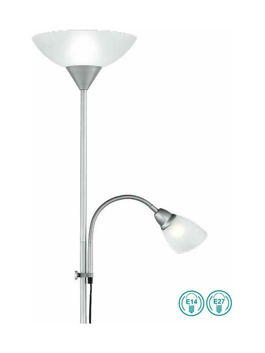 Trio Lighting Erzwo Stehlampe H180xB28cm. mit Fassung für Lampe E27 Weiß