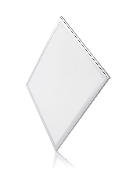 Aca Square Recessed LED Panel 48W with Natural White Light 4000K 60x60cm