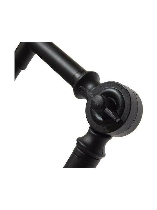 GloboStar Wynge Vintage Floor Lamp H174xW27cm. with Socket for Bulb E27 Black