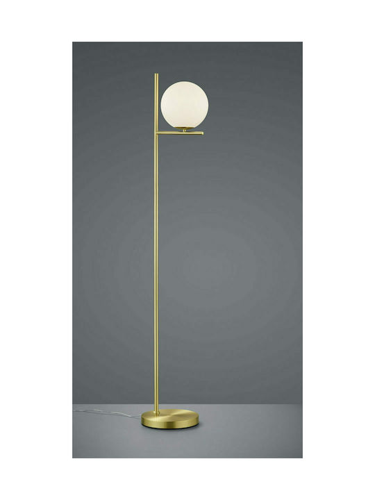 Trio Lighting Pure Floor Lamp H150xW32cm. with Socket for Bulb E14 Gold