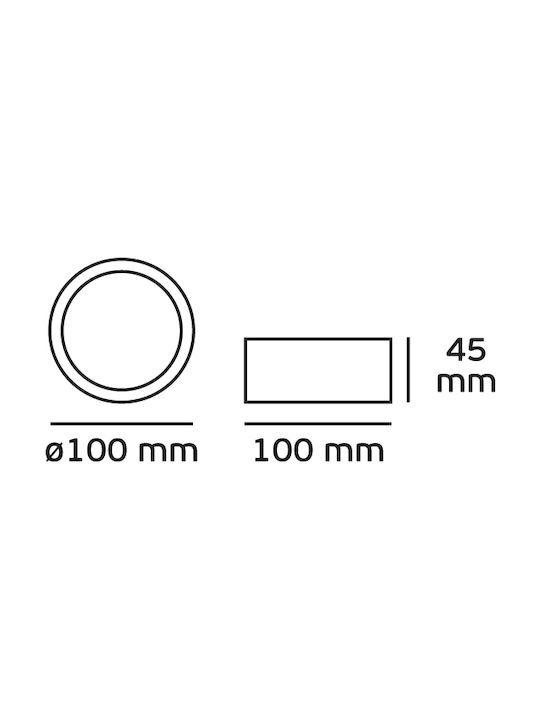 VK Lighting Στεγανό Σποτ Οροφής Εξωτερικού Χώρου GX53 σε Μπρούτζινο Χρώμα 74168-193677