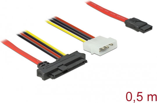 DeLock SAS - 7-Pin SATA III Cable 50cm Κόκκινο (82219)