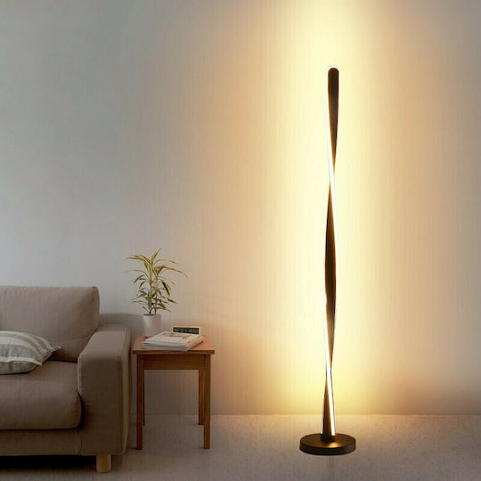 Atman Leggenda Atlanta Lampa de podea LED Î140xL25cm. cu Lumină Alb Reglabil 1170lm Negru
